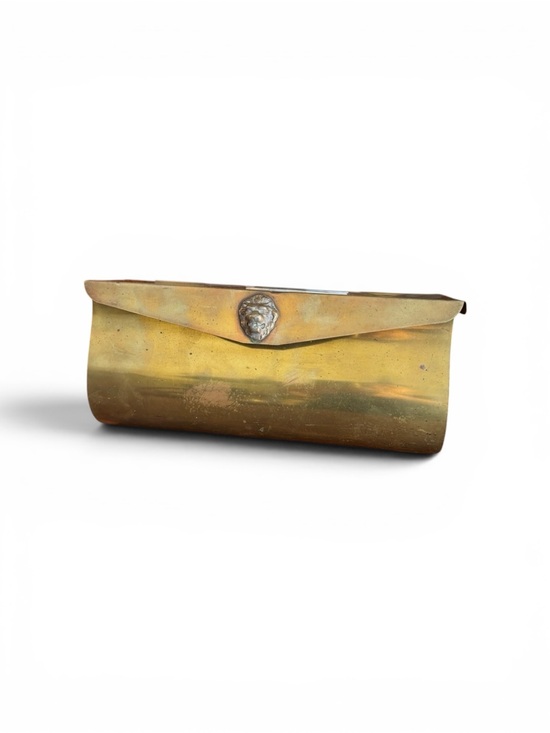 Vintage Other - Vintage Brass Envelope Mailbox w/ Lion Head Detail